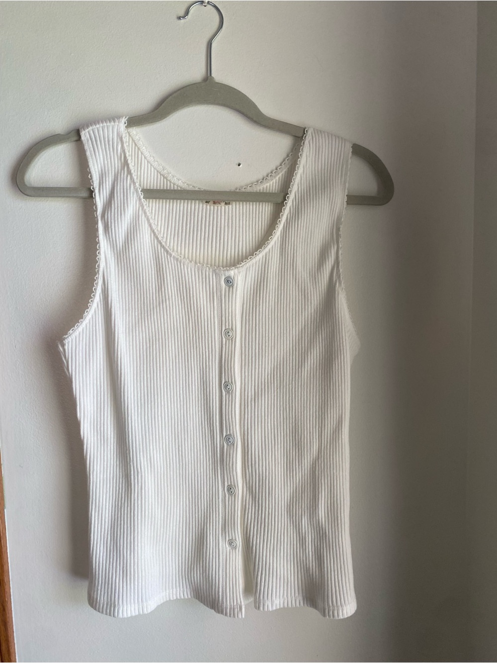 Free people knit button down tank
